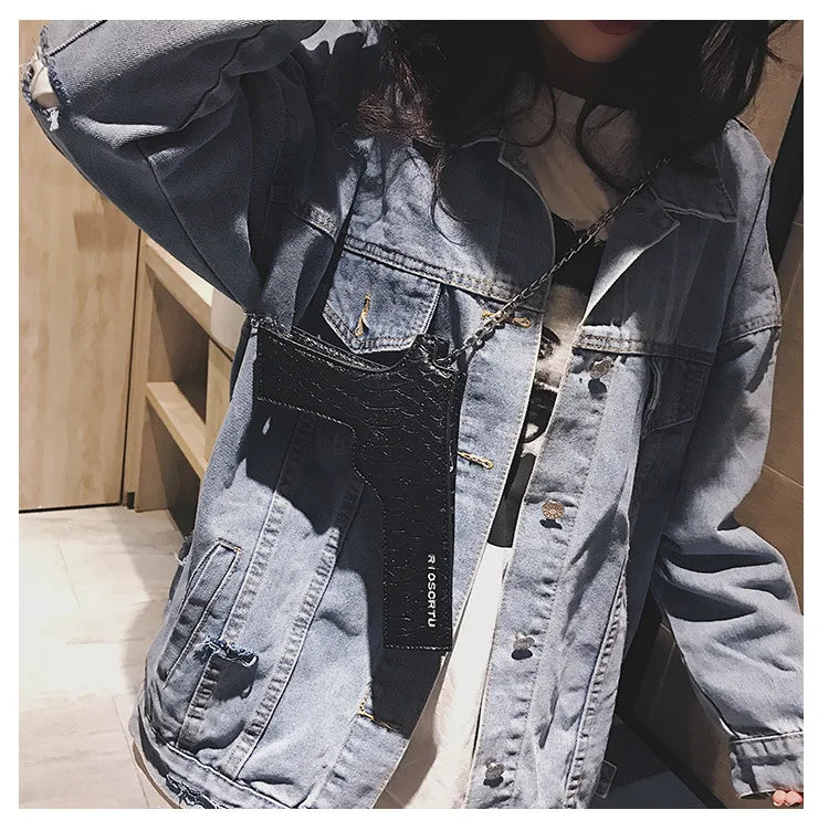 Gun Shape Crossbody Bag Funny Chain Women Shoulder Purse