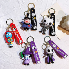 Nightmare Before Christmas Keyring Couple Bag Keychain Pendant Kid Gift