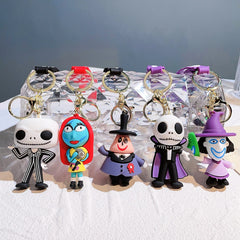 Nightmare Before Christmas Keyring Couple Bag Keychain Pendant Kid Gift