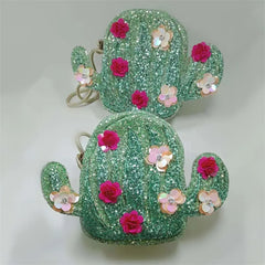 Creative Cactus Bags Handbags Girls Shoulder Messenger Bags