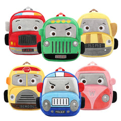 3D Mini Car Kids School Backpack - A4 Size Capacity