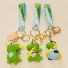 Cute Dinosaur Keychain Anime Doll for Bags and Cars