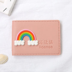 Cartoon Driving Leather Case PU Multicolor Driver's Cover Driver Shell ID Bag