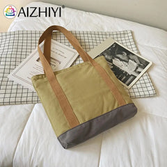 College Style Chain Handbag Large Capacity Shopping Bags