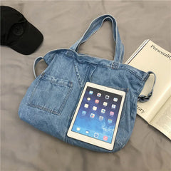 Denim Women Shoulder Bag Handbags Girls Large Capacity Messenger Bags