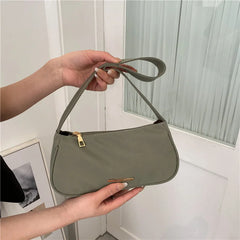 Nylon Underarm Shoulder Crossbody Bag Women Girls Students Handbag
