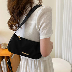 Nylon Underarm Shoulder Crossbody Bag Women Girls Students Handbag