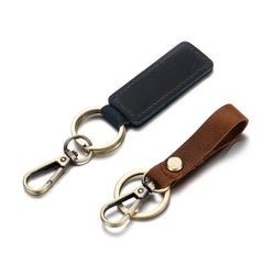 Vintage Leather Belt Keychain for Men Women Car Keyring Christmas Gift