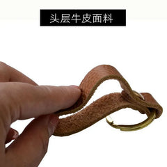 Leather Keychain Car Key Bag Lanyard Gift Pendant Phone Lanyard