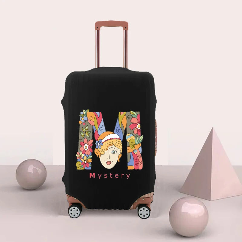 Letter Print Luggage Cover Thicker Protective Suitcase Travel Acc