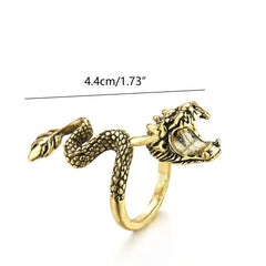 Metal Dragon Ring Cigarette Clip Game Decor for Men