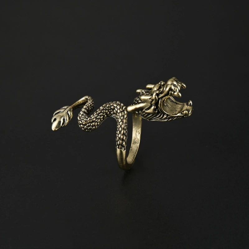 Metal Dragon Ring Cigarette Clip Game Decor for Men