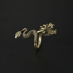 Metal Dragon Ring Cigarette Clip Game Decor for Men