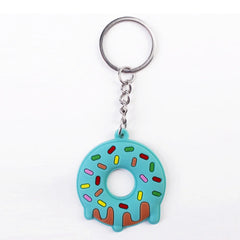 Donut Keychain Party Favors Kids Food Pendant Keyrings Ornaments