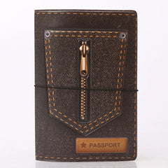 Travel Passport Cover PVC Wallet Bag Men Women ID Holder