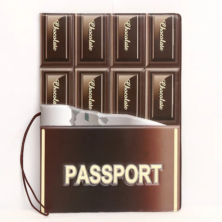 Travel Passport Cover PVC Wallet Bag Men Women ID Holder