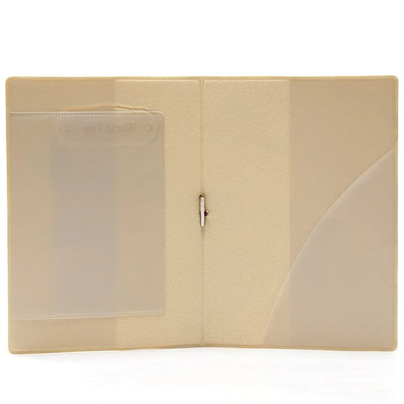 Travel Passport Cover Wallet Bag Men Women Pu Leather ID Holder