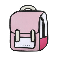 Creative Women Drawing Backpack School Bag Teenager Girls Daypack