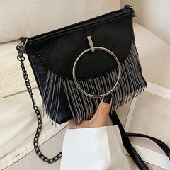Leather Zipper Bag for Women Casual Messenger Shopping Travel Party