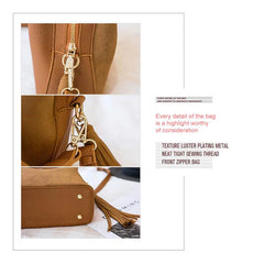 Retro Tassel Shoulder Bag Large Capacity Crossbody Bags