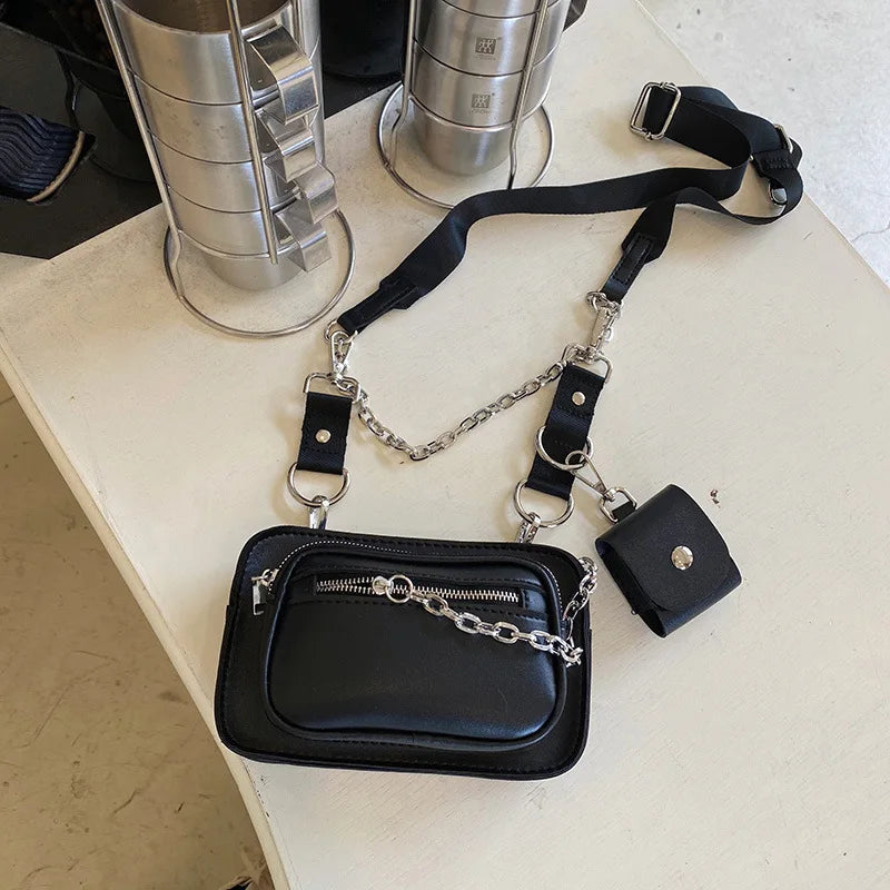 Crescent Underarm Bag Women Solid Zipper Female Handbag Shoulder Bag