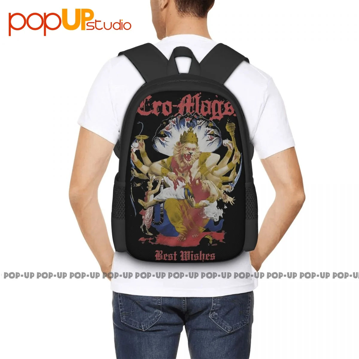 Cro-Mags Backpack Large Capacity Shoe Bag Eco Friendly Outdoor