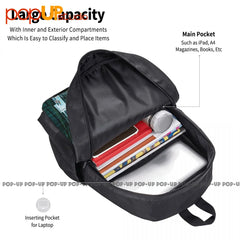 Crocodile Dundee Backpack Large Capacity Bookbag Portable Gym Tote Bag
