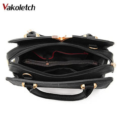 Crocodile PU leather Women Bag V letters Handbags Lady Shoulder Crossbody Bags
