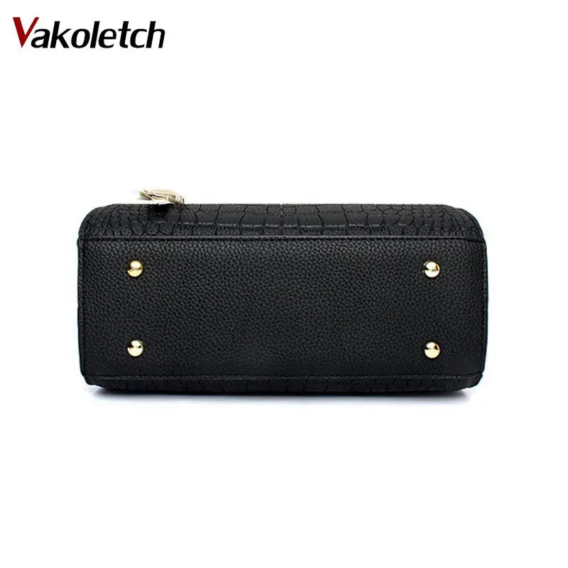 Crocodile PU leather Women Bag V letters Handbags Lady Shoulder Crossbody Bags