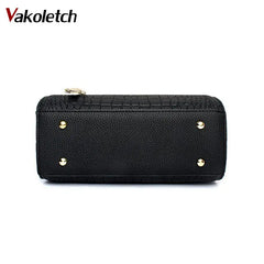 Crocodile PU leather Women Bag V letters Handbags Lady Shoulder Crossbody Bags