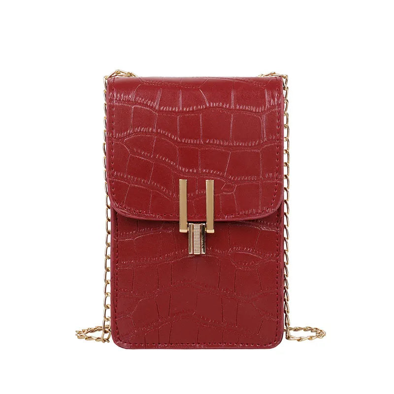 Crocodile Pattern Women Bag Shoulder Bag PU Crossbody Bags