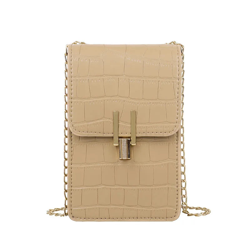Crocodile Pattern Women's Shoulder Bag High-quality Texture PU Crossbody Bag