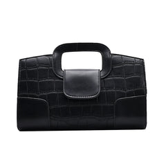 Crocodile Pattern Handbag Winter Chain Shoulder Bag Women Crossbody Bags