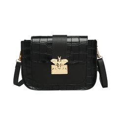 Crocodile Pattern Messenger Bag Tote Purse Women Shoulder Handbag