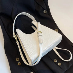 Crocodile Pattern PU Leather Small Shoulder Messenger Bag For Women