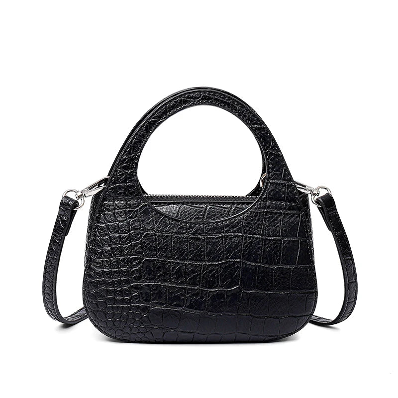 Crocodile Pattern PU Leather Women Handbags High Small Women's Shoulder Bags