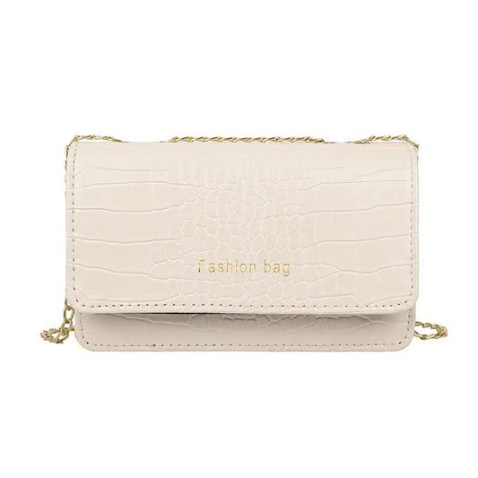 Crocodile Pattern Women Handbag Leather Chain Crossbody Bags
