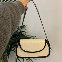 Crocodile Pattern Women's Underarm Bag Ladies Shoulder Messenger Bags