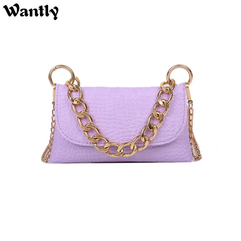 Crocodile Summer Envelope Shoulder Bag
