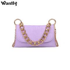 Crocodile Summer Envelope Shoulder Bag