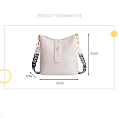Crocodile Women Ladies Messenger Bags PU Leather Crossbody Shoulder Bag Small