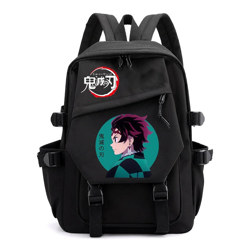 Cartoon Demon Slayer Men's Backpack Travel Large Capacity School Bag