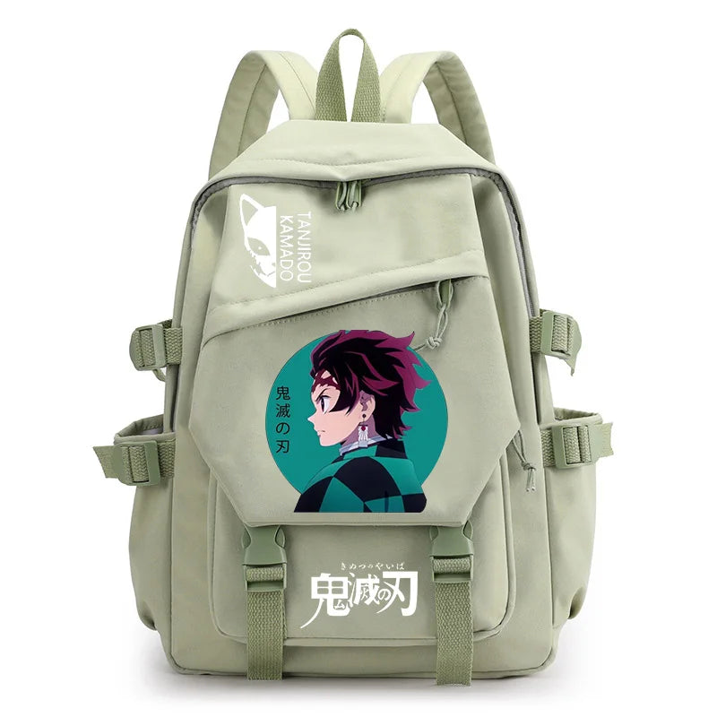 Cartoon Demon Slayer Men's Backpack Travel Large Capacity School Bag