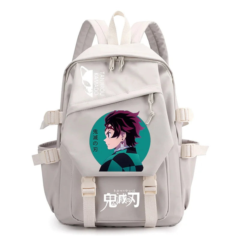 Cartoon Demon Slayer Men's Backpack Travel Large Capacity School Bag