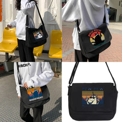 Canvas Crossbody Bag Youth Satchel Women Messenger Bags School Envelope Pouch