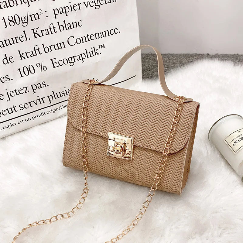 Solid Crossbody Bag for Women Messenger Shoulder Bags Casual Mini Handbags