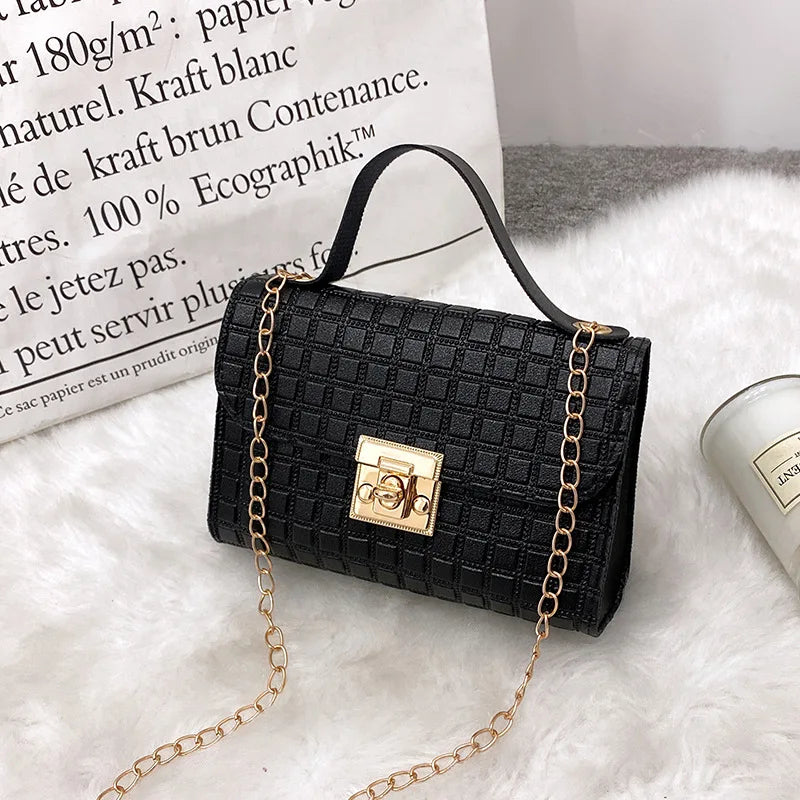 Solid Crossbody Bag for Women Messenger Shoulder Bags Casual Mini Handbags