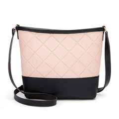 Women's Rhombic One-shoulder Bucket Bag Mobile Phone Bag Purse Women Messenger B