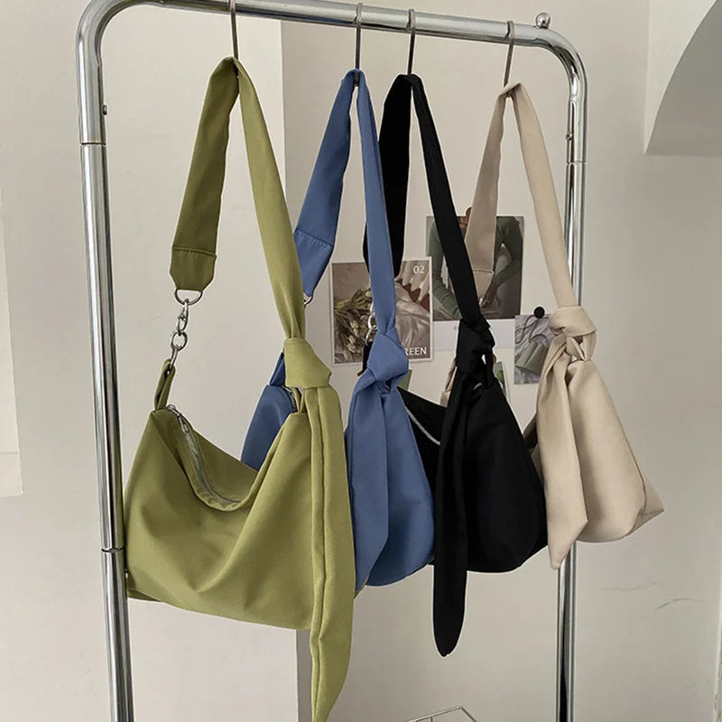 Nylon Crossbody Bag Women Handbag Chain Messenger Shoulder Bag