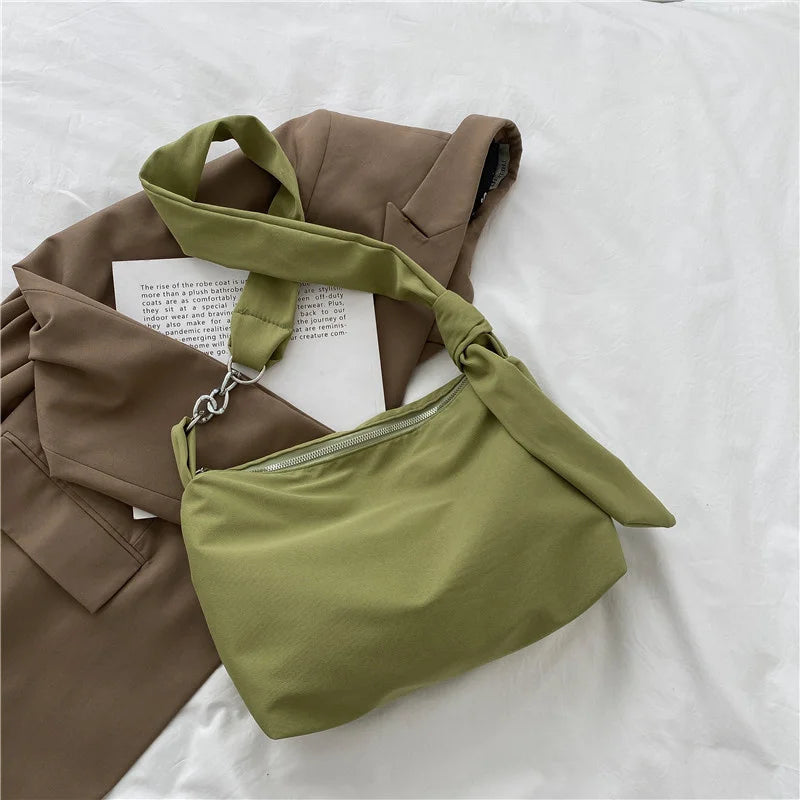 Nylon Crossbody Bag Women Handbag Chain Messenger Shoulder Bag